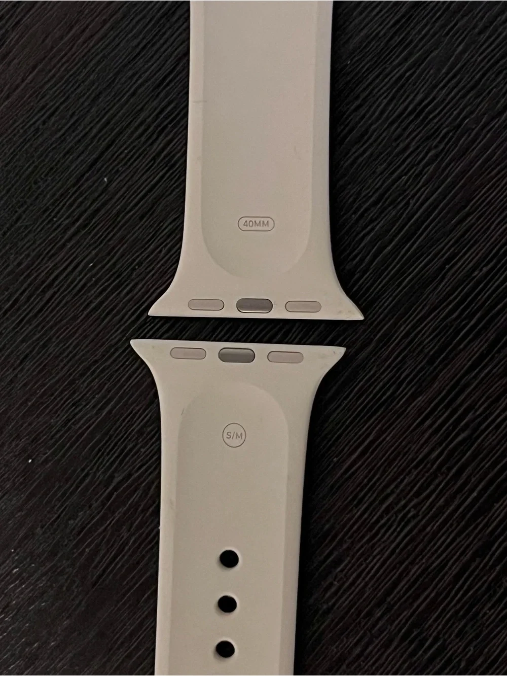 Silicone Watch Band in Off-White/Cream